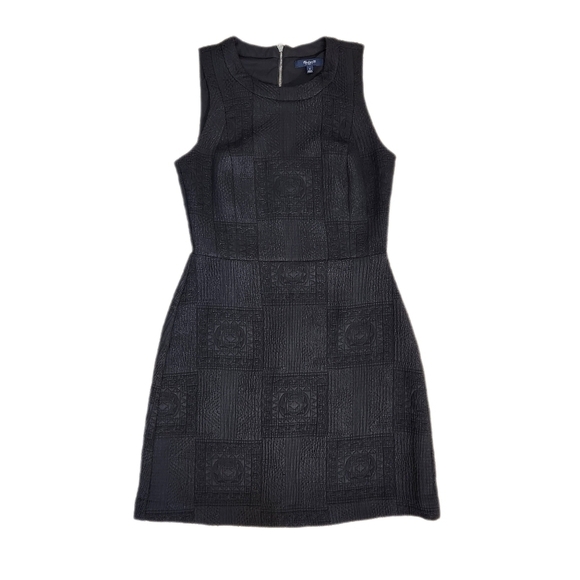 Madewell "Little Black" All Occasions Jaquard Textured Mini Dress, US Women's 2 - Picture 5 of 9